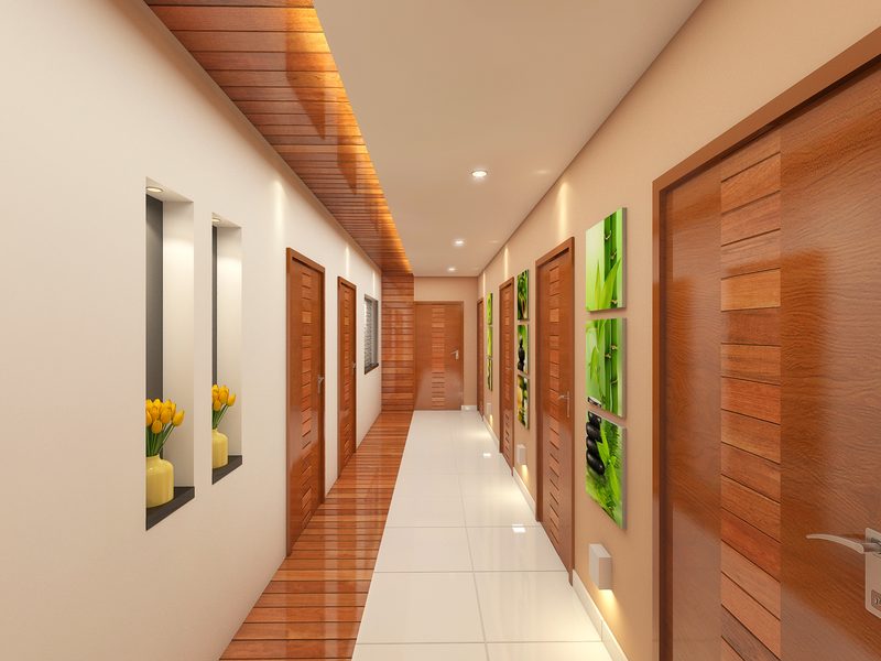 Spa Corridor — 3D Shadow
