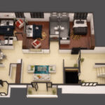 3d Floor plan - 3D Shadow